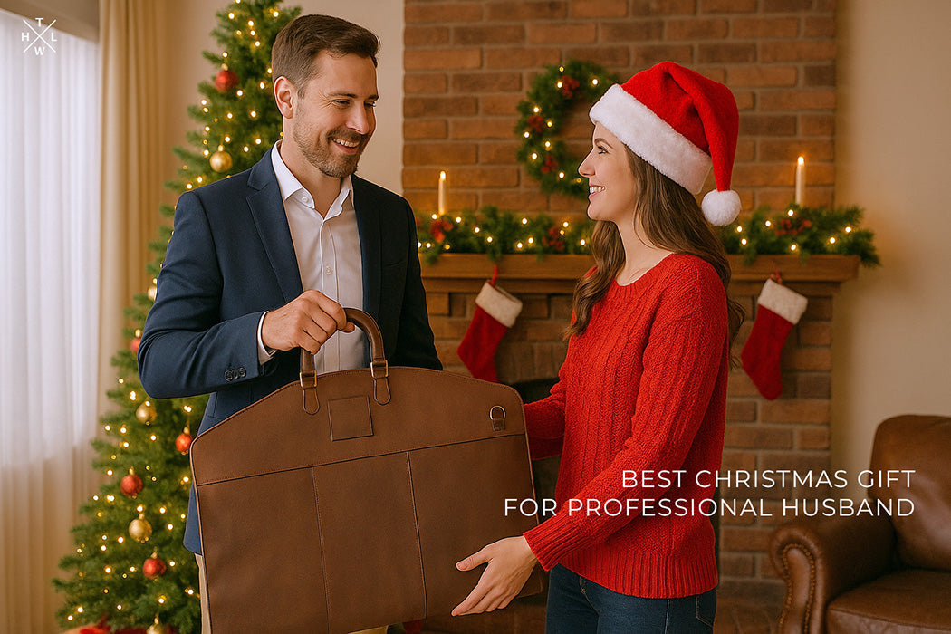 Gift That Keeps Him Thinking of You: The Leather Garment Bag He’ll Love