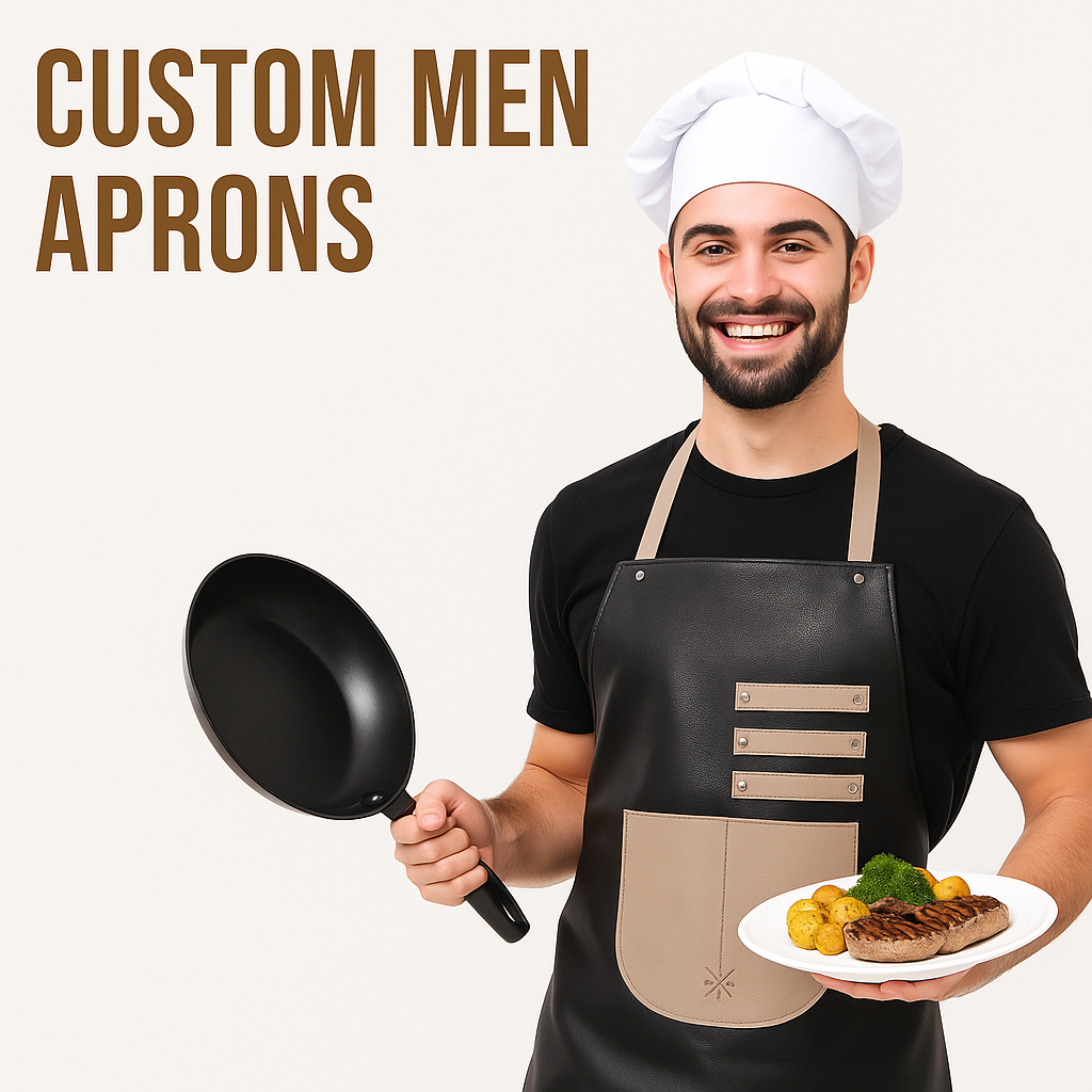 Men's Personalized Aprons - 100% Genuine Leather