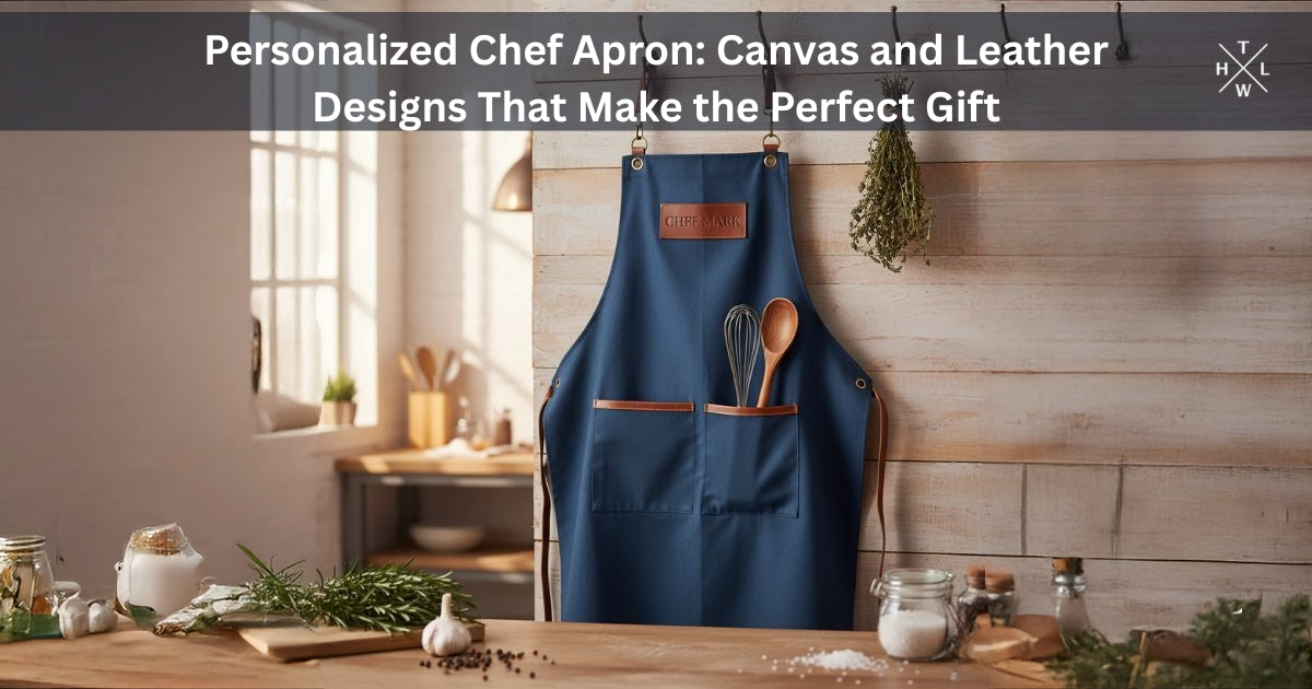 Personalized Chef Apron Canvas and Leather Designs That Make the Perfect Gift
