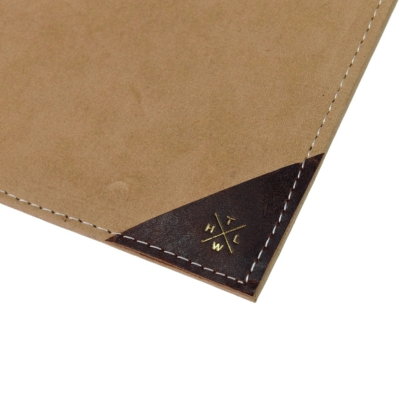 Handcrafted Leather Menu Cover with Corners