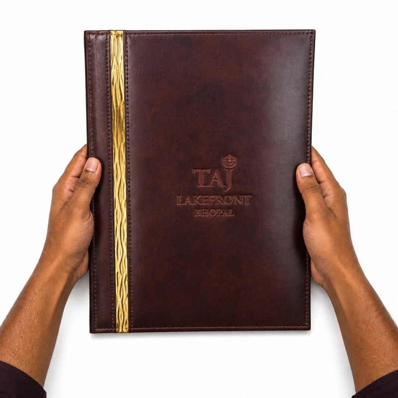 Leather Menu Holder for Cafe - Customized Menu Holder