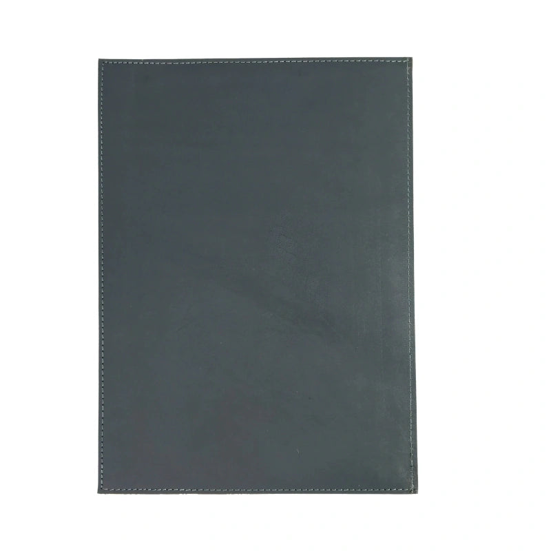 Custom Leather Menu Covers with Fabric Accent