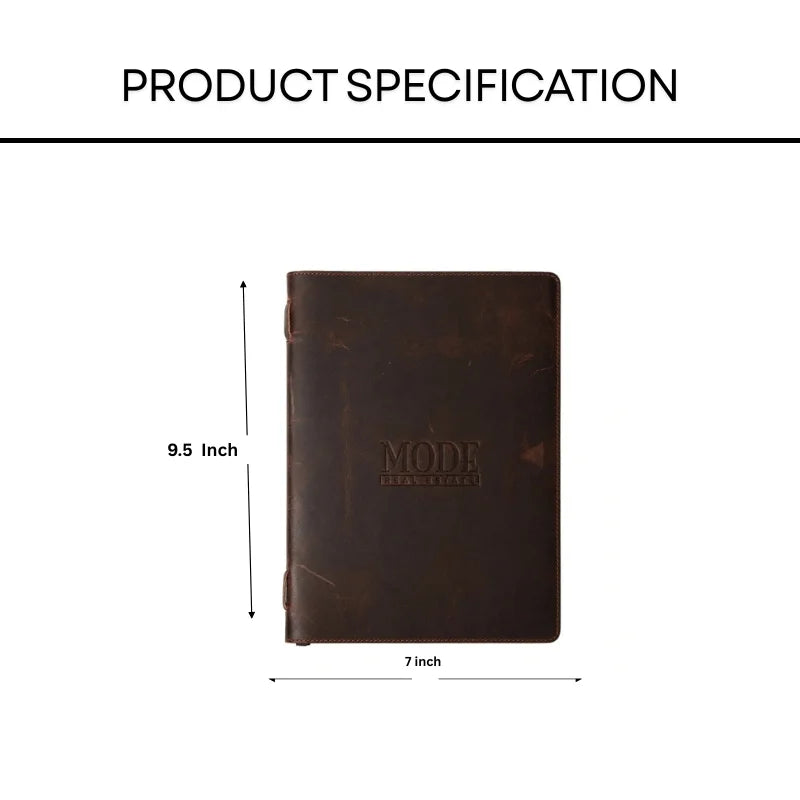 Classic Leather Menu Cover