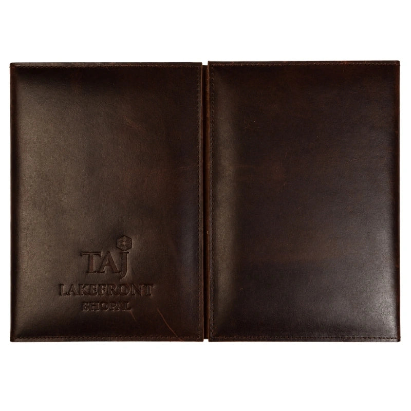 Tri-Fold Leather Menu Cover