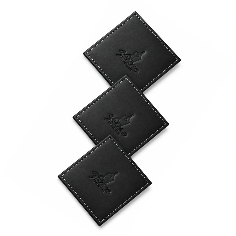 Branded Leather Coasters Custom