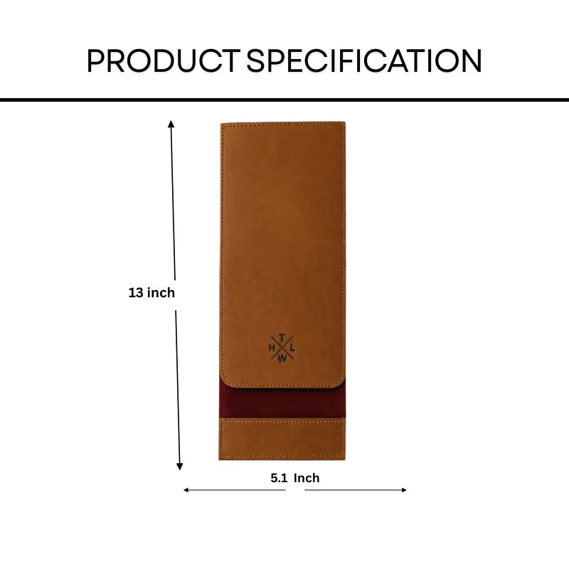 Premium Brown Leather Menu Cover