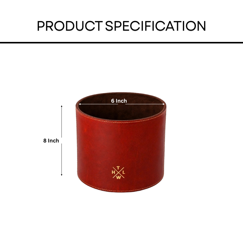 Leather Plant Pot for Indoor Plants