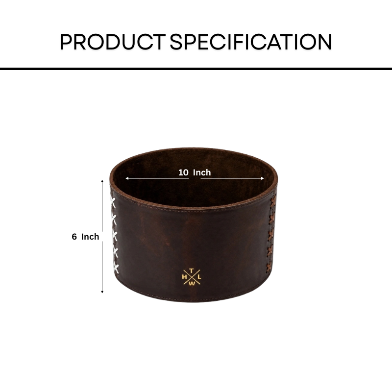 Leather Planter Pot for Home Decor