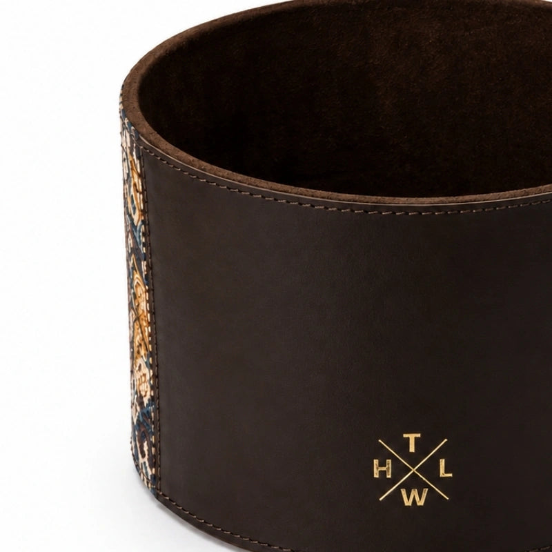 Handcrafted Leather Planter