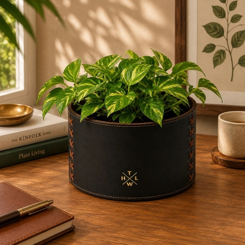 Premium Leather Flower Pot
