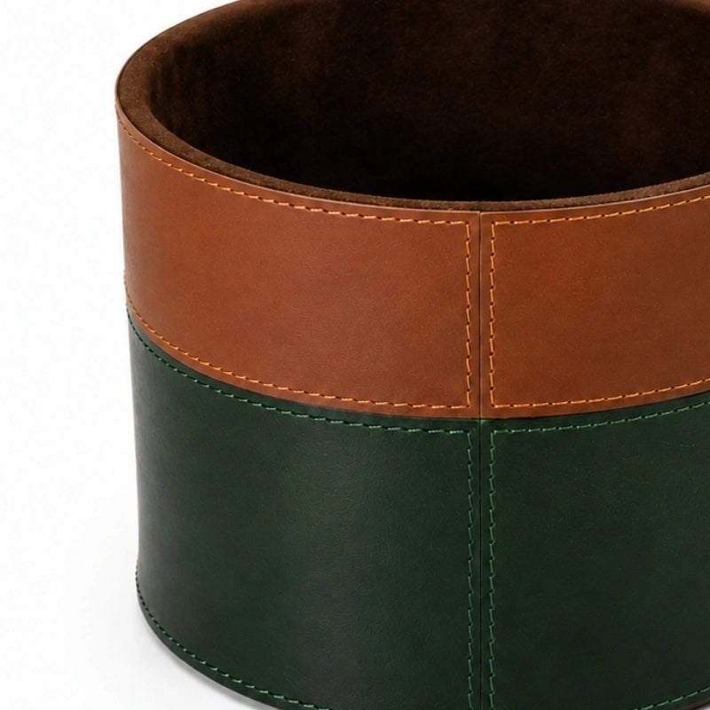 Modern Leather Planter Stand