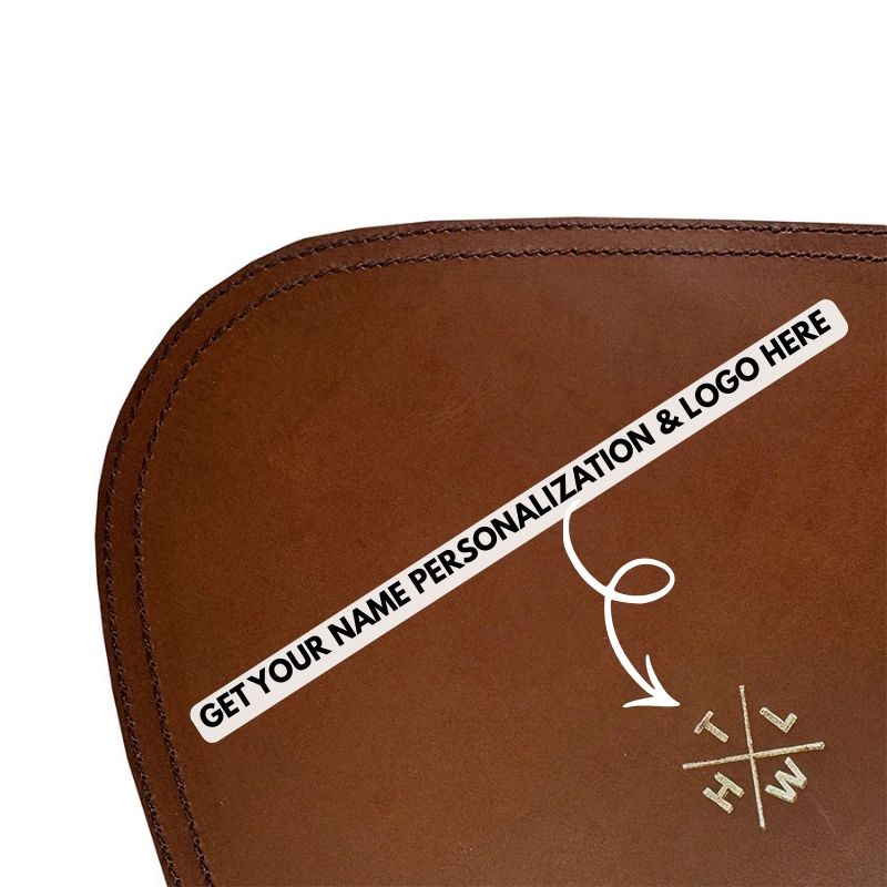 crunch tan place mat show cutom logo embossing