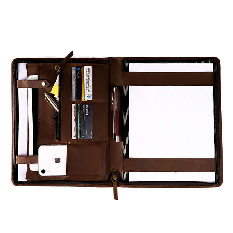 inner space leather a4 mobile file folder