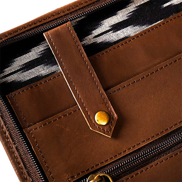 zooming leather a4 mobile file folder