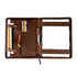 leather file folder brown