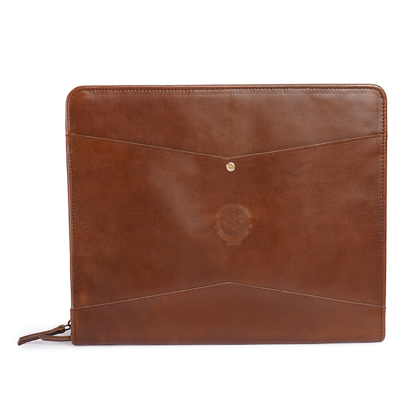 leather laptop sleeve brown