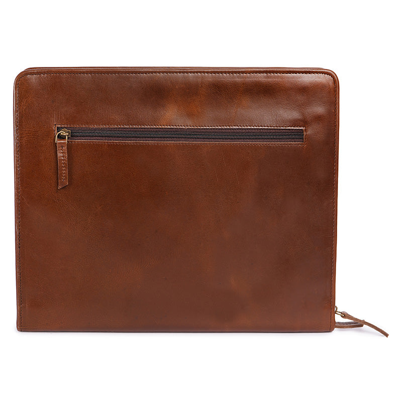 leather legal folder back