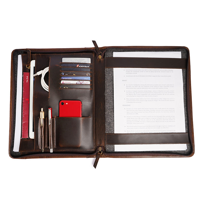 Luxury leather padfolio  inner