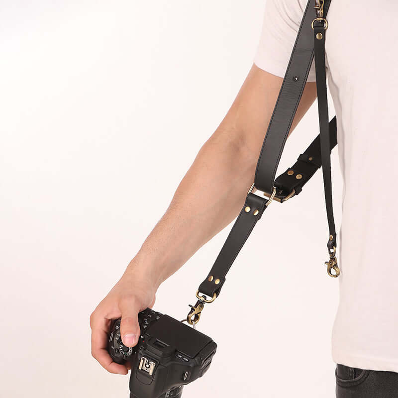 double camera strap
