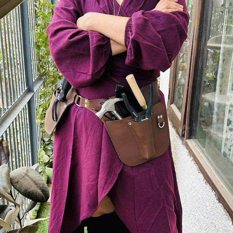 gardening personalized leather florist tool belt  organizer