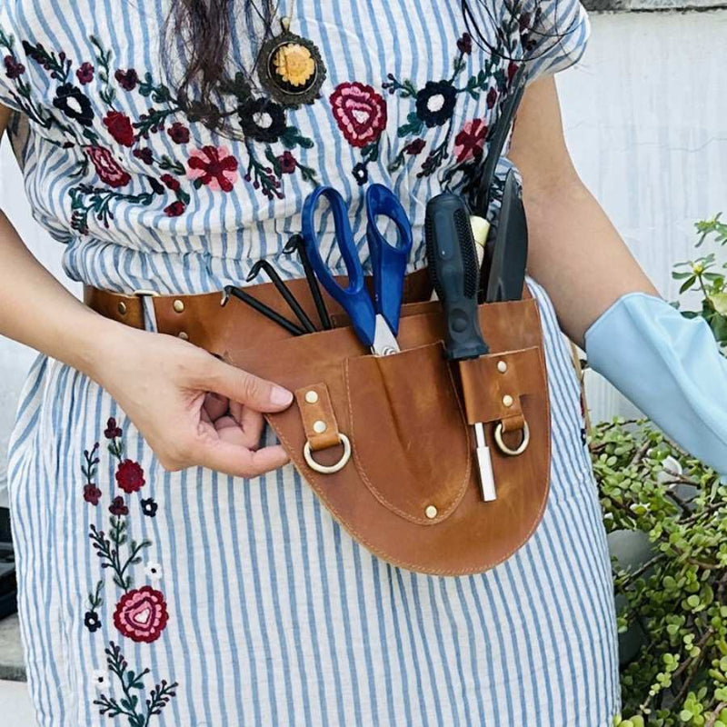 garden Ladies Tool Belt - Light Brown