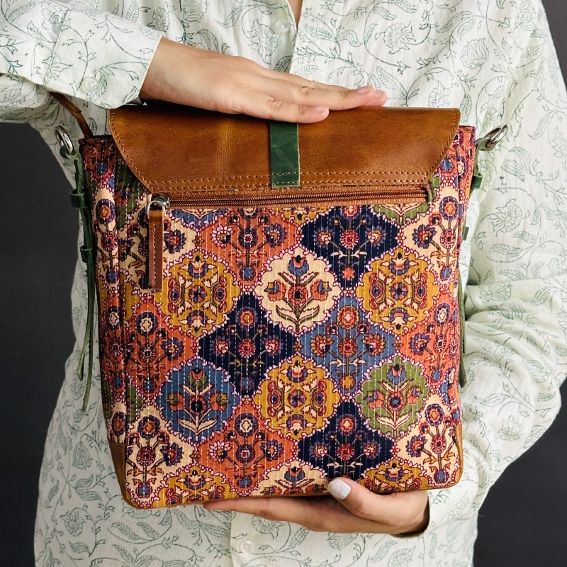 floral handbags & purses crossbody sling bag back zipper pocket