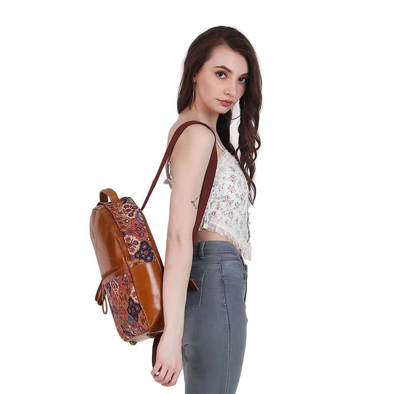 Women Traditional Leather Backpack