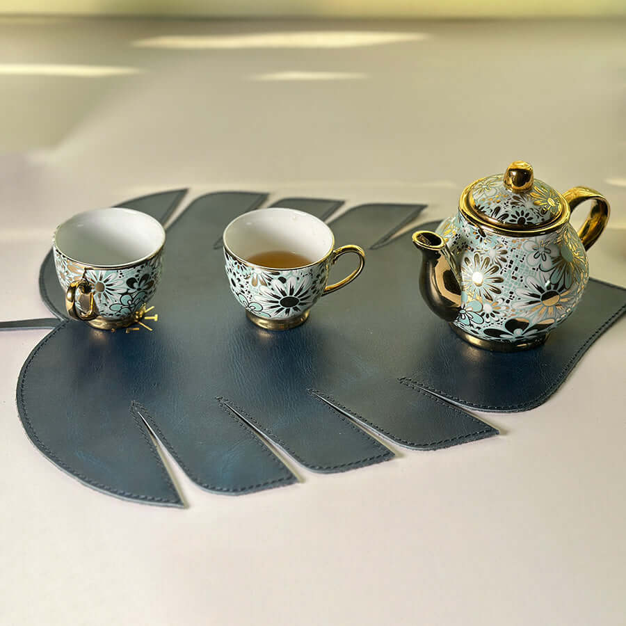 leather luxury table place mat