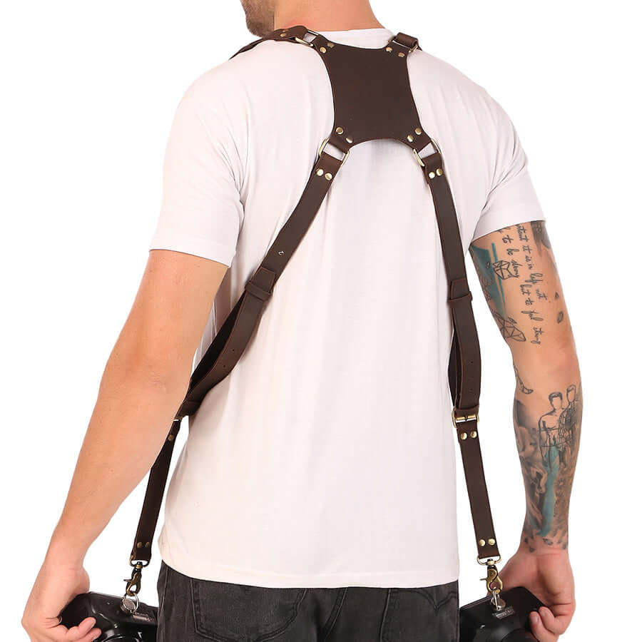 leather camera strap