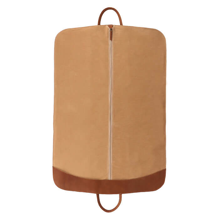 leather travel garment bag inner zipper