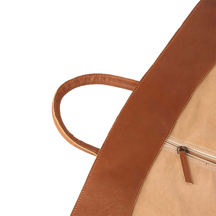 leather travel garment bag