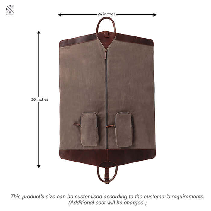 leather suit carrier clothes bag for travel