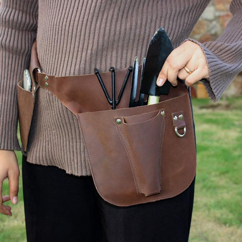 gardening farmer tool belt Rust Leater