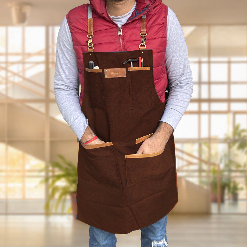 Brown Carenpenter apron