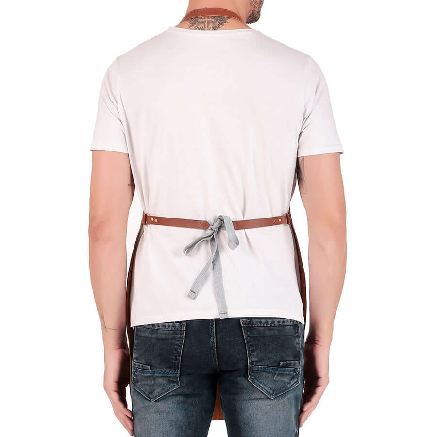 leather bar bib apron