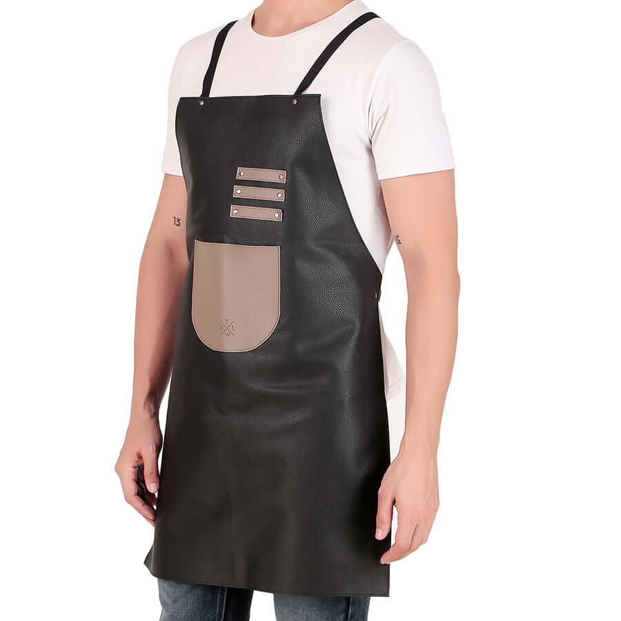 leather barbecue apron