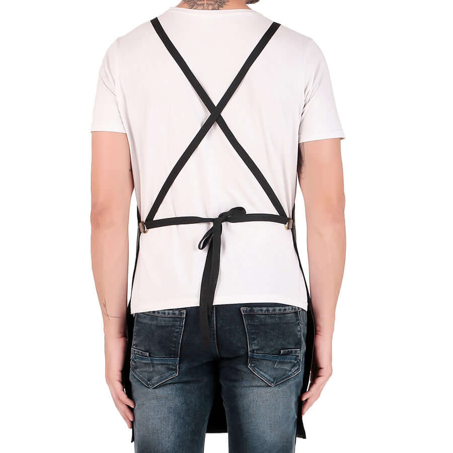 back strips leather bbq apron