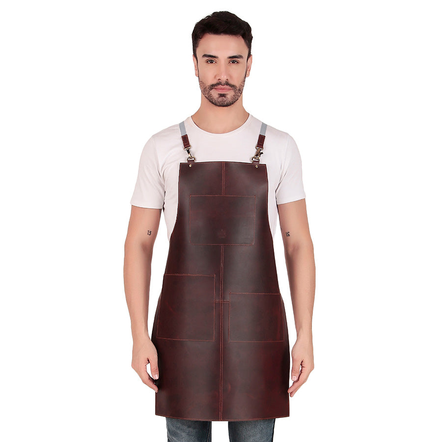 custom leather apron