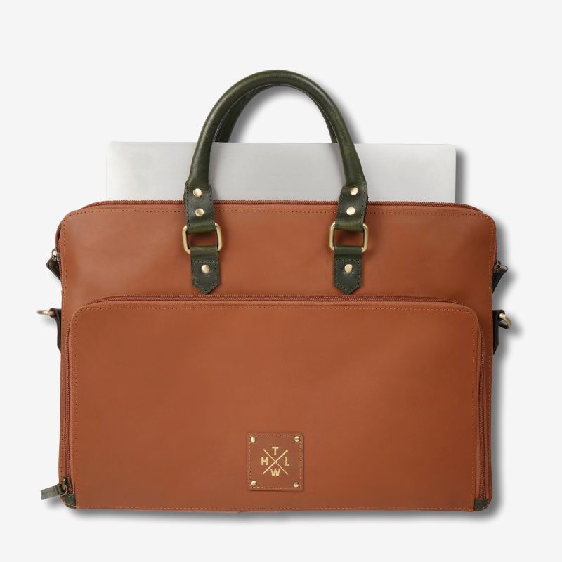 The Cognac Heritage Executive Leather Briefcase