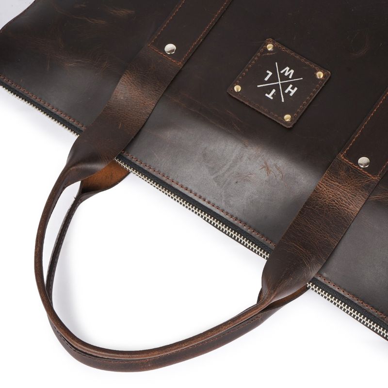 The Dark Walnut Heritage Leather Briefcase