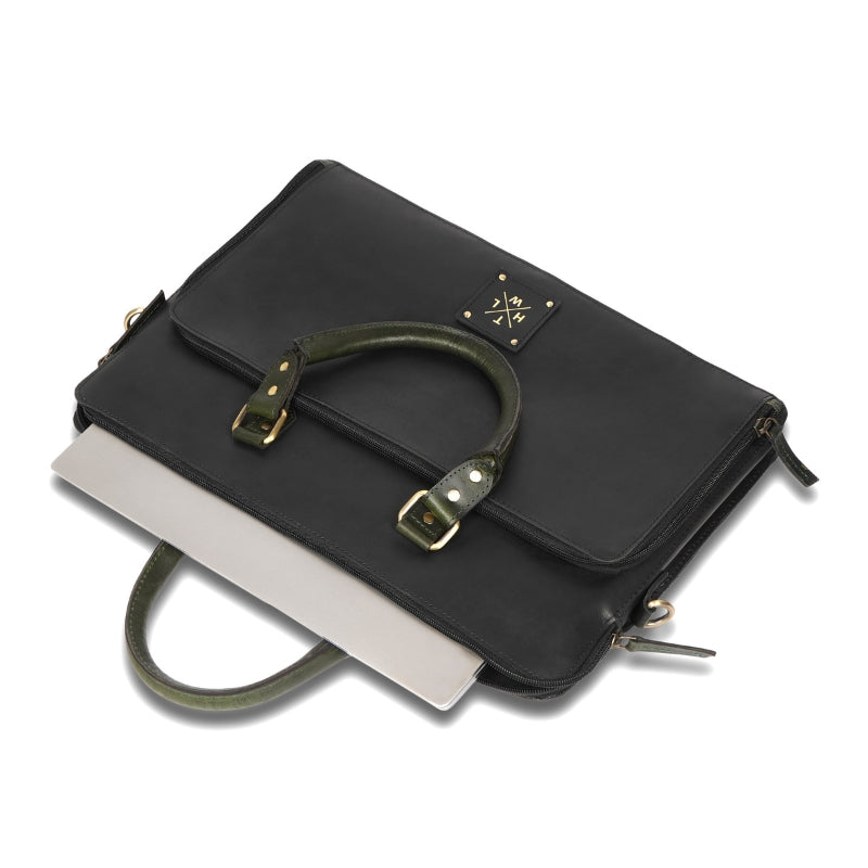 The Midnight Heritage Executive Leather Briefcase