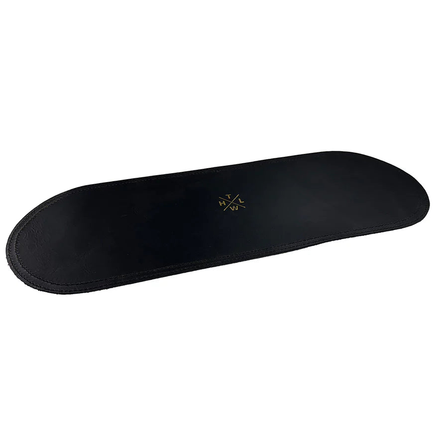 Black insole with a brand logo on a white background