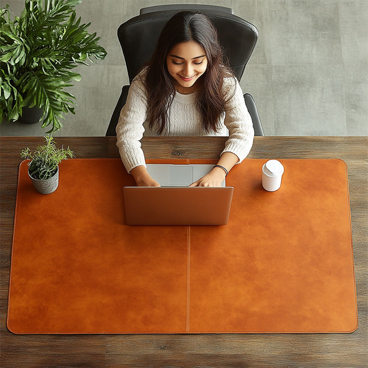 large leather desk pad