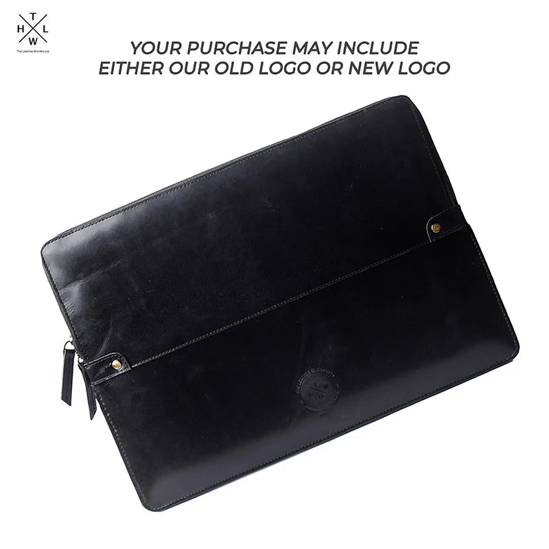 Dual Leather Laptop Sleeve