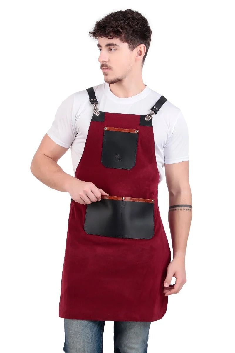 Classic Black & Brown Chef Apron