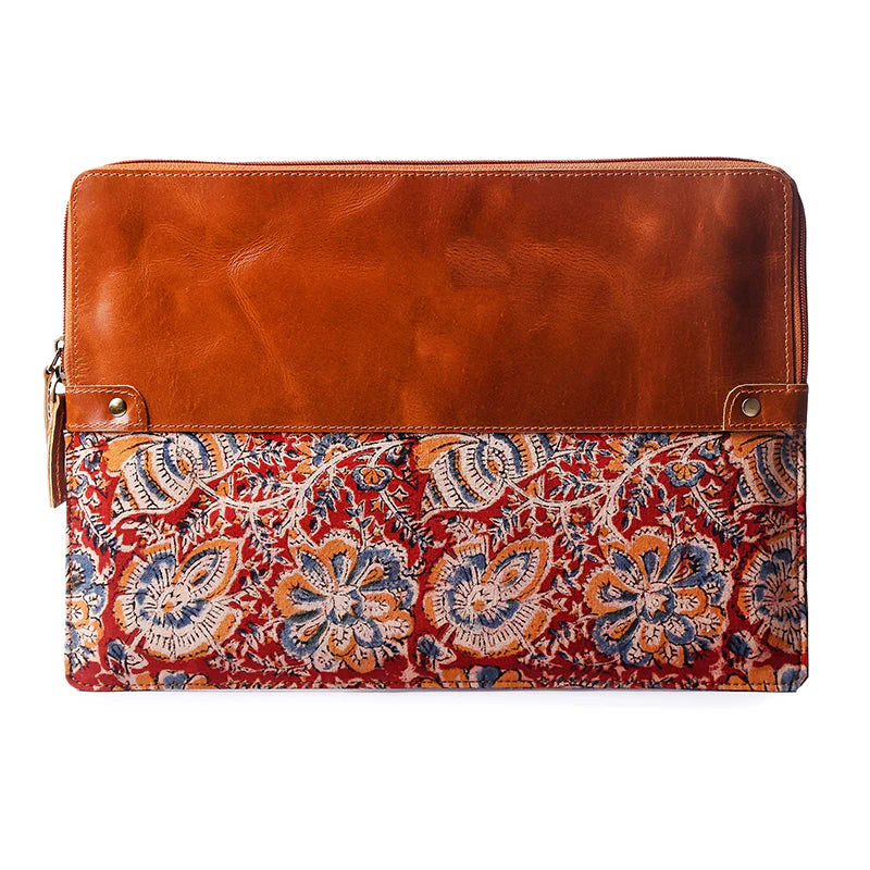 Island Bloom Leather Laptop