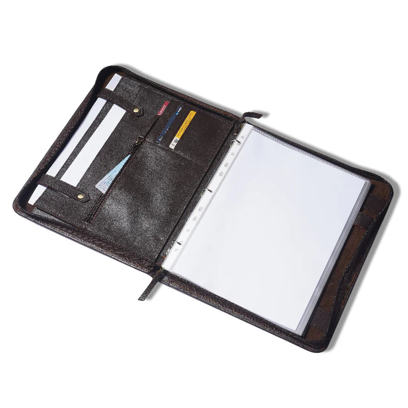 Leather file folder