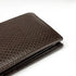 Brown textured wallet on a white background