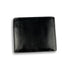 Black leather wallet on a white background