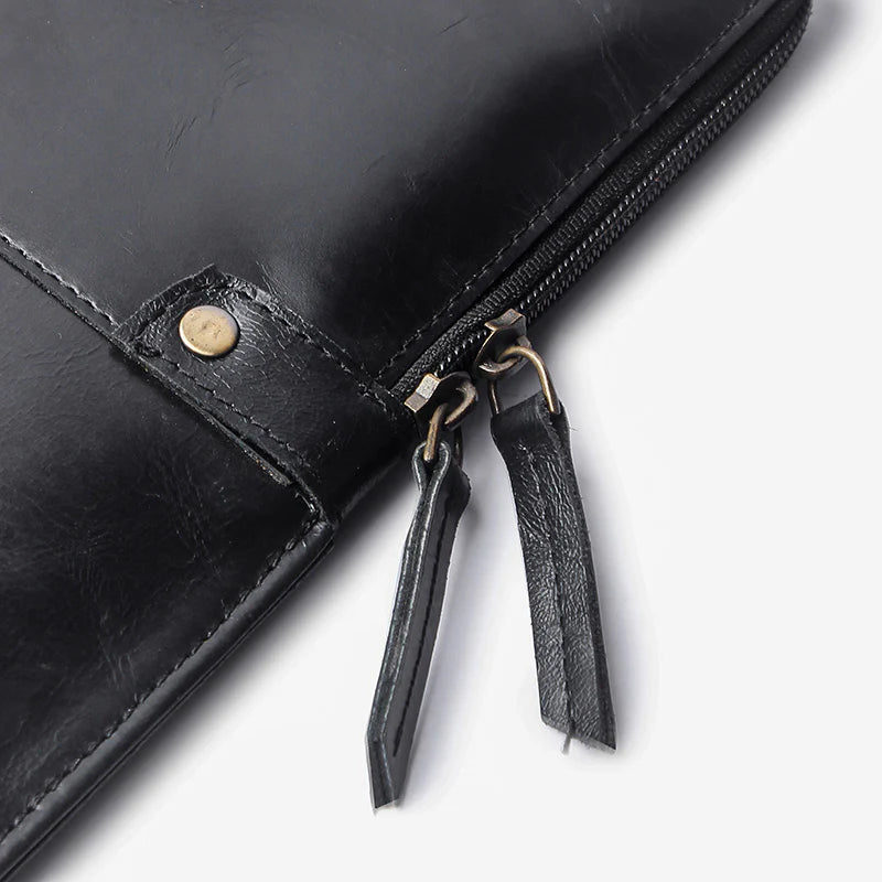 Dual Leather Laptop Sleeve